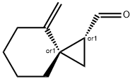 Spiro[2.5]octane-1-carboxaldehyde, 4-methylene-, (1R,3S)-rel- (9CI) Structural