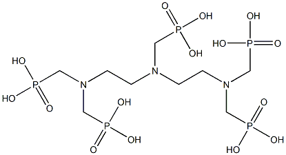 DiethylenetriaMinepenta(Methylenephosphonic) acid Structural
