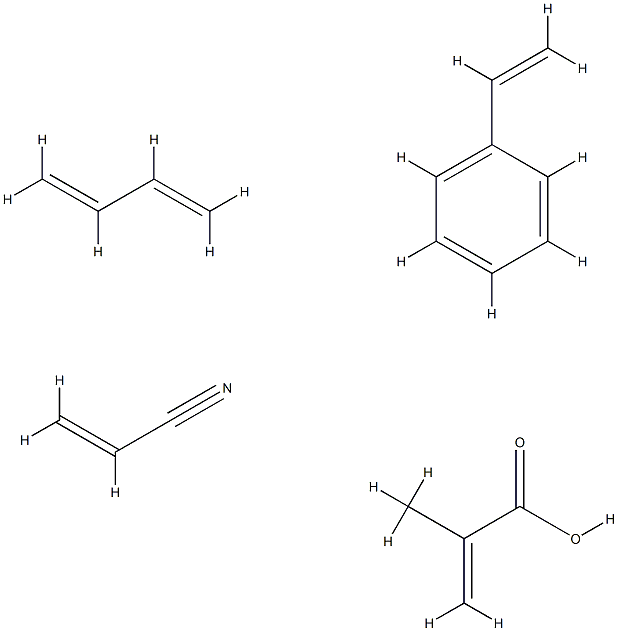 2-Propenoic acid, 2-methyl-, polymer with 1,3-butadiene, ethenylbenzene and 2-propenenitrile