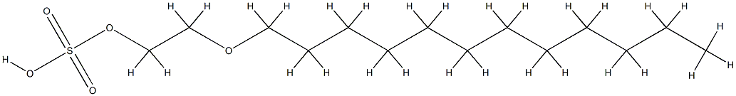 Lauryl polyoxyethylene sulfate Structural