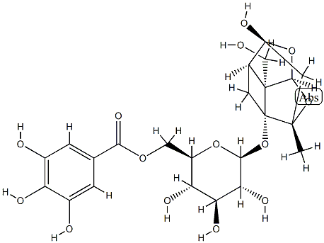 Debenzoylgalloylpaeoniflorin Structural