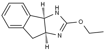 Indeno[1,2-d]imidazole, 2-ethoxy-1,3a,8,8a-tetrahydro-, (3aR,8aS)-rel- (9CI) Structural