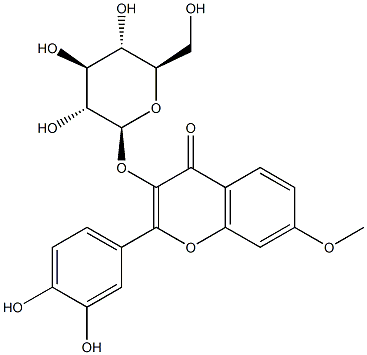 Rhamnetin 3-glucoside Structural