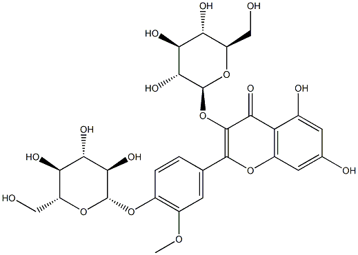 Isorhamnetin-3,4'-Diglucoside Structural