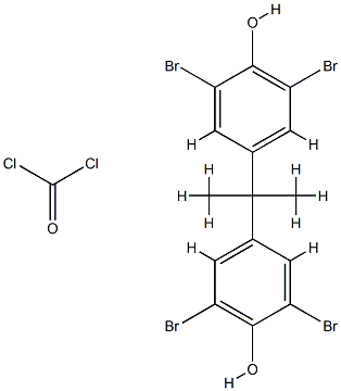 Carbonic dichloride, polymer with 4,4-(1-methylethylidene)bis2,6-dibromophenol Structural