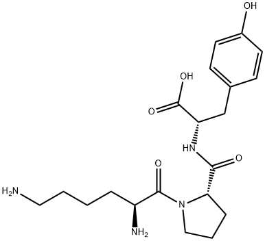 H-Lys-Pro-Tyr-OH Structural