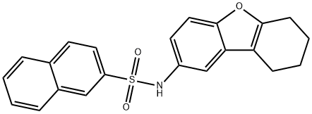 N-(6,7,8,9-tetrahydrodibenzo[b,d]furan-2-yl)naphthalene-2-sulfonamide Structural