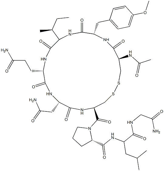 Oxytocin, N-acetyl-2-(O-methyl-l-tyrosine)- Structural