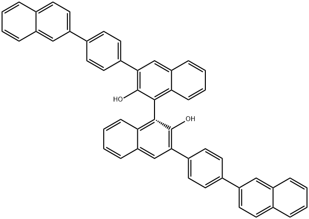 R-3,3'-bis[4-(2-naphthalenyl)phenyl]-1,1'-Binaphthalene]-2,2'-diol Structural