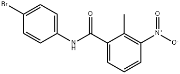 N-(4-bromophenyl)-2-methyl-3-nitrobenzamide Structural