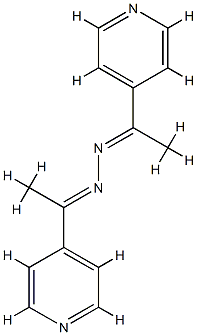 Ethanone,1-(4-pyridinyl)-, 2-[1-(4-pyridinyl)ethylidene]hydrazone Structural