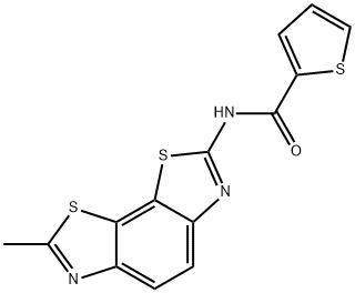 N-(7-methylbenzo[1,2-d:4,3-d]bis(thiazole)-2-yl)thiophene-2-carboxamide Structural