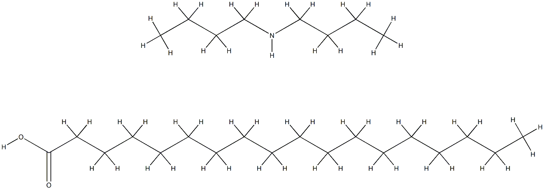 Octadecanoic acid, compd. with N-butyl-1-butanamine (1:1) Structural