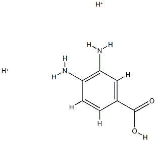 Benzoic  acid,  3,4-diamino-,  conjugate  diacid  (8CI) Structural