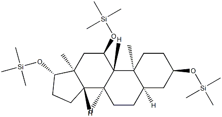 Silane, [(3alpha,5beta,11alpha,17beta)-androstane-3,11,17-triyltris(ox y)tris[trimethyl- Structural