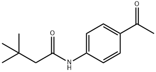 N-(4-acetylphenyl)-3,3-dimethylbutanamide Structural