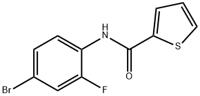 N-(4-bromo-2-fluorophenyl)thiophene-2-carboxamide Structural