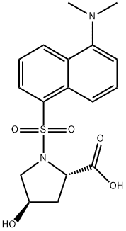 N-DANSYL-TRANS-4-HYDROXY-L-PROLINECYCLOH EXYLAMMONI Structural