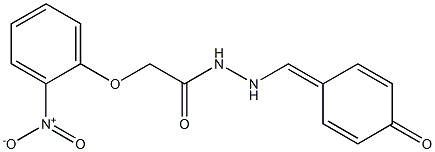 N'-(4-hydroxybenzylidene)-2-{2-nitrophenoxy}acetohydrazide Structural
