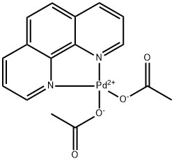 Diacetato(1,10-phenanthroline)palladium(II) Structural