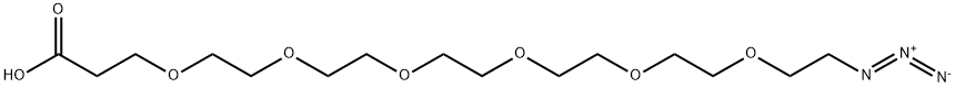 Azido-PEG7-acid Structural