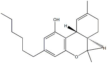 n-hexyl-delta-9-tetrahydrocannabinol Structural