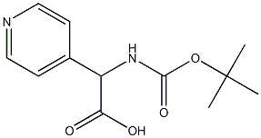 rac-±-N-Boc-Amino-4-pyridineaceic Acid Structural