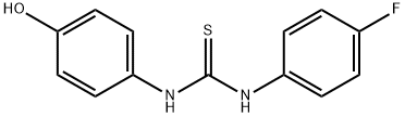 N-(4-fluorophenyl)-N'-(4-hydroxyphenyl)thiourea Structural