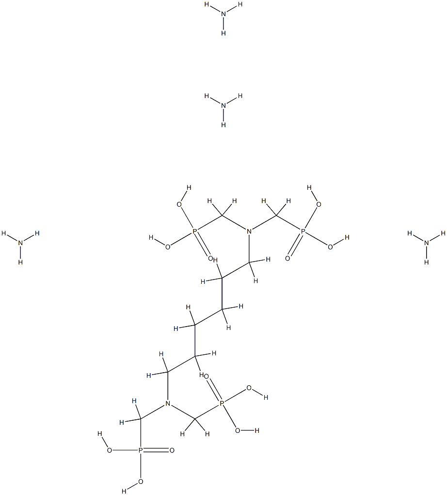 tetraammonium tetrahydrogen [hexane-1,6-diylbis[nitrilobis(methylene)]]tetrakisphosphonate  Structural