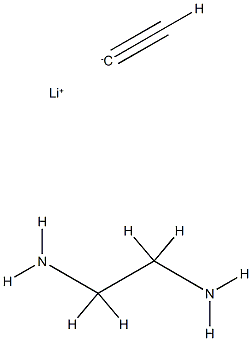 lithium acetylide, compound with ethane-1,2-diamine Structural