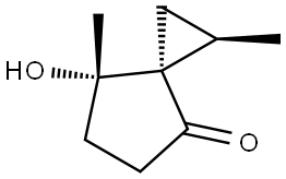 Spiro[2.4]heptan-4-one, 7-hydroxy-1,7-dimethyl-, (1R,3R,7S)-rel- (9CI) Structural