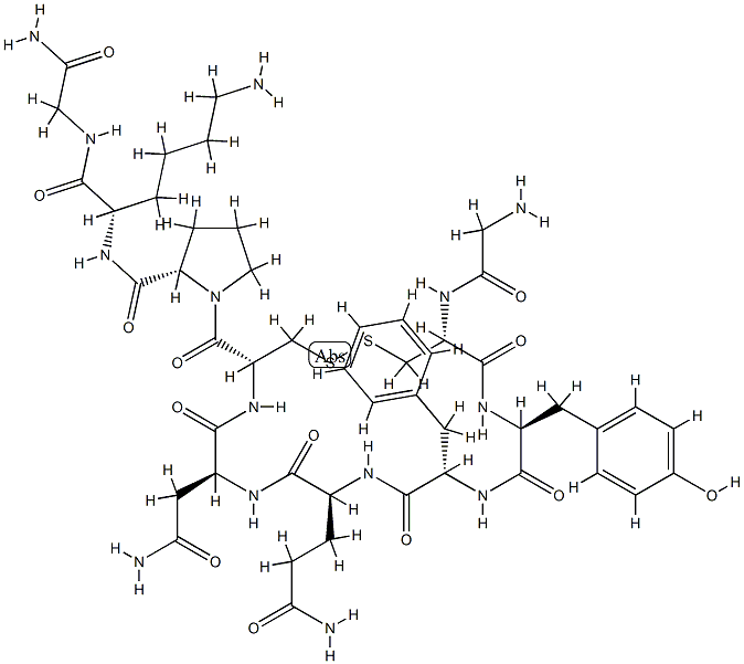 vasopressin, N-Gly-8-Lys- Structural