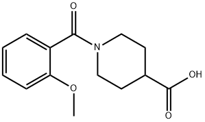 1-(2-methoxybenzoyl)piperidine-4-carboxylic acid Structural