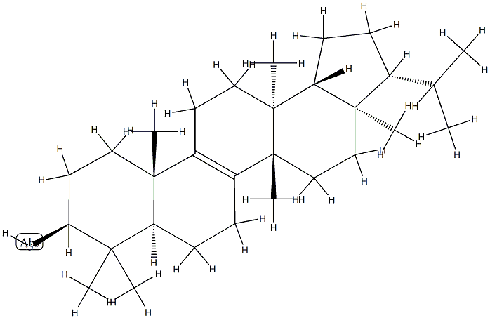 D:C-Friedo-B':A'-neogammacer-8-en-3β-ol Structural