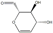D-lyxo-Hex-5-enose, 2,6-anhydro-5-deoxy- (9CI) Structural