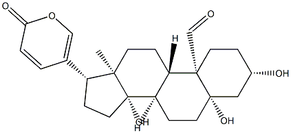 Bufa-20,22-dienolide, 3,5,14-trihydroxy-19-oxo-, (3beta,5beta)- Structural