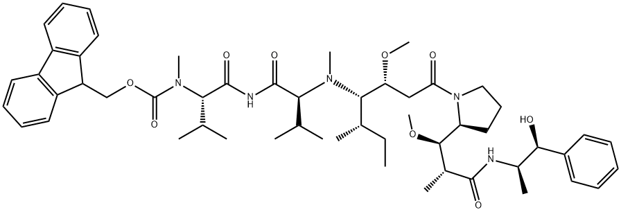 (9H-fluoren-9-yl)Methyl ((S)-1-(((S)-1-(((3R,4S,5S)-1-((S)-2-((1R,2R)-3-(((1S,2R)-1-hydroxy-1-phenylpropan-2-yl)aMino)-1-Methoxy-2-Methyl-3-oxopropyl)pyrrolidin-1-yl)-3-Methoxy-5-Methyl-1-oxoheptan-4-yl)(Methyl)aMino)-3-Methyl-1-oxobutan-2-yl)aMino)-3-Met