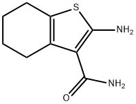 2-AMINO-4,5,6,7-TETRAHYDRO-1-BENZOTHIOPHENE-3-CARBOXAMIDE Structural