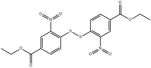 Diethyl 4,4’-Disulfanediylbis(3-nitrobenzoate) Structural