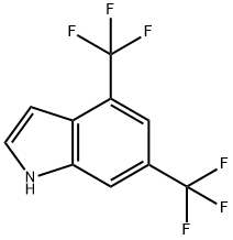 4,6-bis(trifluoromethyl)-1H-indole Structural