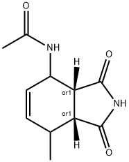 Acetamide, N-[(3aR,7aR)-2,3,3a,4,7,7a-hexahydro-7-methyl-1,3-dioxo-1H-isoindol-4-yl]-, rel- (9CI) Structural