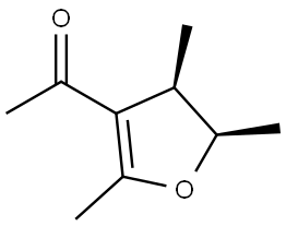 Ethanone, 1-[(4R,5R)-4,5-dihydro-2,4,5-trimethyl-3-furanyl]-, rel- (9CI) Structural