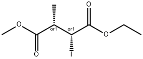 Butanedioic acid, 2-iodo-3-methyl-, 1-ethyl 4-methyl ester, (2R,3S)-rel- (9CI) Structural