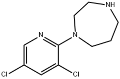 1-(3,5-DICHLOROPYRIDIN-2-YL)-1,4-DIAZEPANE Structural