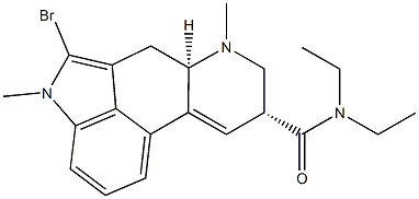 N(1)-methyl-2-bromo-lysergic acid diethylamide Structural