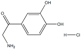 3,4-dihydroxy-α-aminoacetophenone hydrochloride Structural