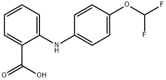 n-(p-(difluoromethoxy)phenyl)-anthranilicaci Structural