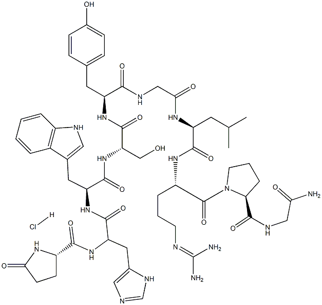 Luteinizing hormone-releasing factor (swine), hydrochloride Structural