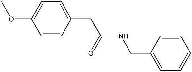 N-benzyl-2-(4-methoxyphenyl)acetamide Structural