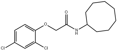 N-cyclooctyl-2-(2,4-dichlorophenoxy)acetamide Structural